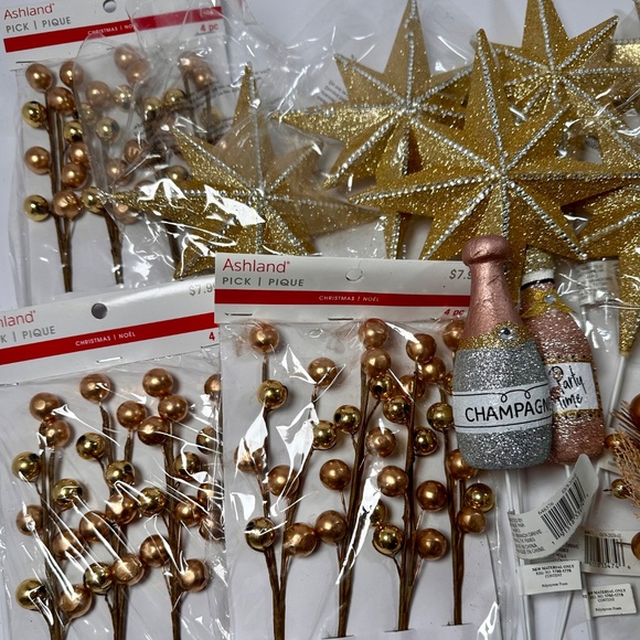 Gold Glam Christmas Craft Bundle 🎄✨ Ashland Picks • Stars • Champagne Ornaments - Picture 4 of 5